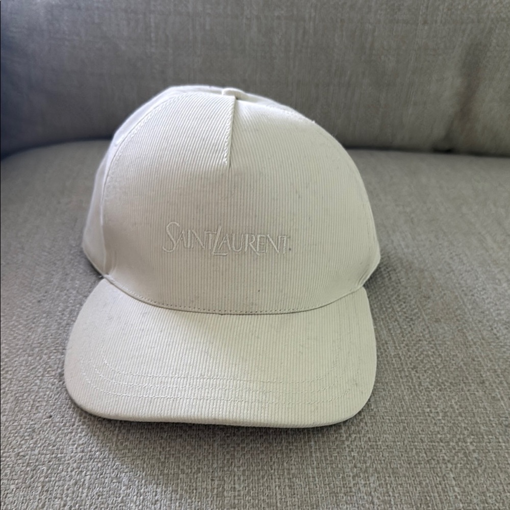 Saint Laurent Off-White Cap